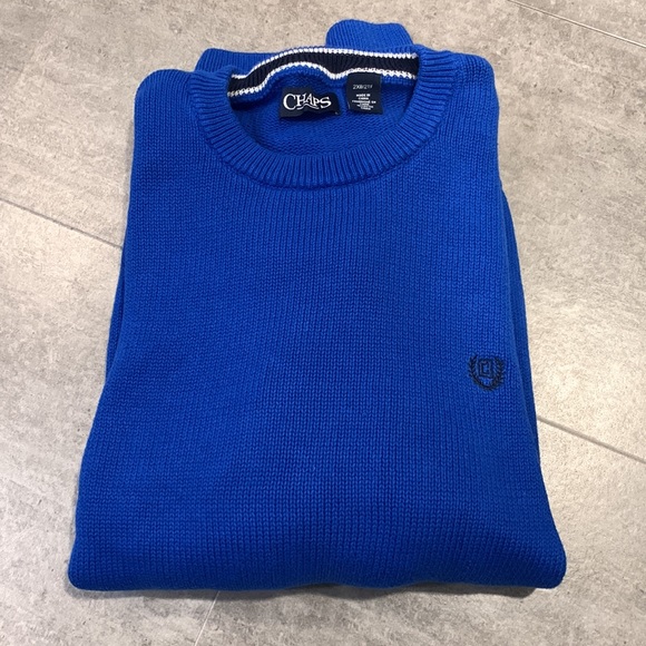 Chaps Other - Chaps Blue Knit Men's Sweater. Size 2X Big and Tall 100% Cotton